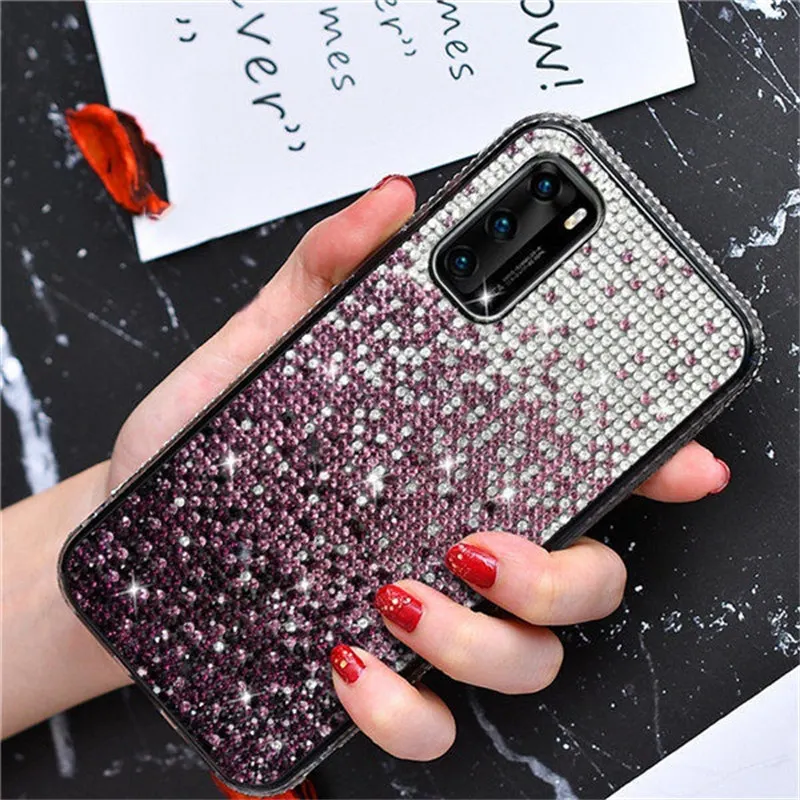 10Pcs Shiny Bling Phone Case for Samsung Galaxy S21 S20 Ultra S10 Plus Note 20 10 Pro Glitter Star Rhinestone Diamond Etui Capa