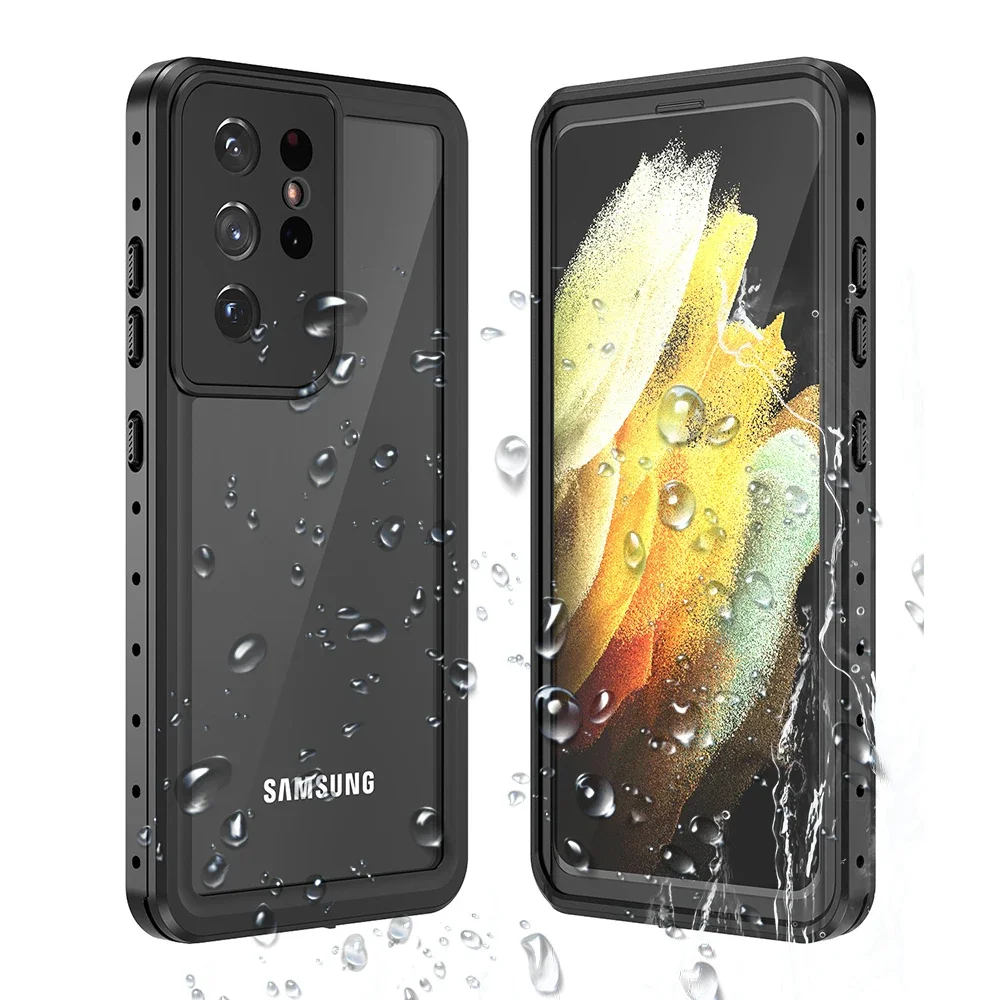 

Новый чехол для занятий спортом на открытом воздухе, чехол для Samsung S21 S20 Ultra Galaxy S20 S21 + S21 Ultra 5g 360, защита IP68, водонепроницаемый чехол для плавания и бега