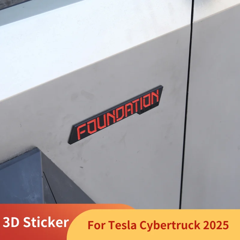 

2 шт., наклейка в стиле автомобиля для Tesla Cybertruck 2026, 3D наклейка, оригинальная серия, этикетка с ограничением основы, украшение, автомобильные аксессуары