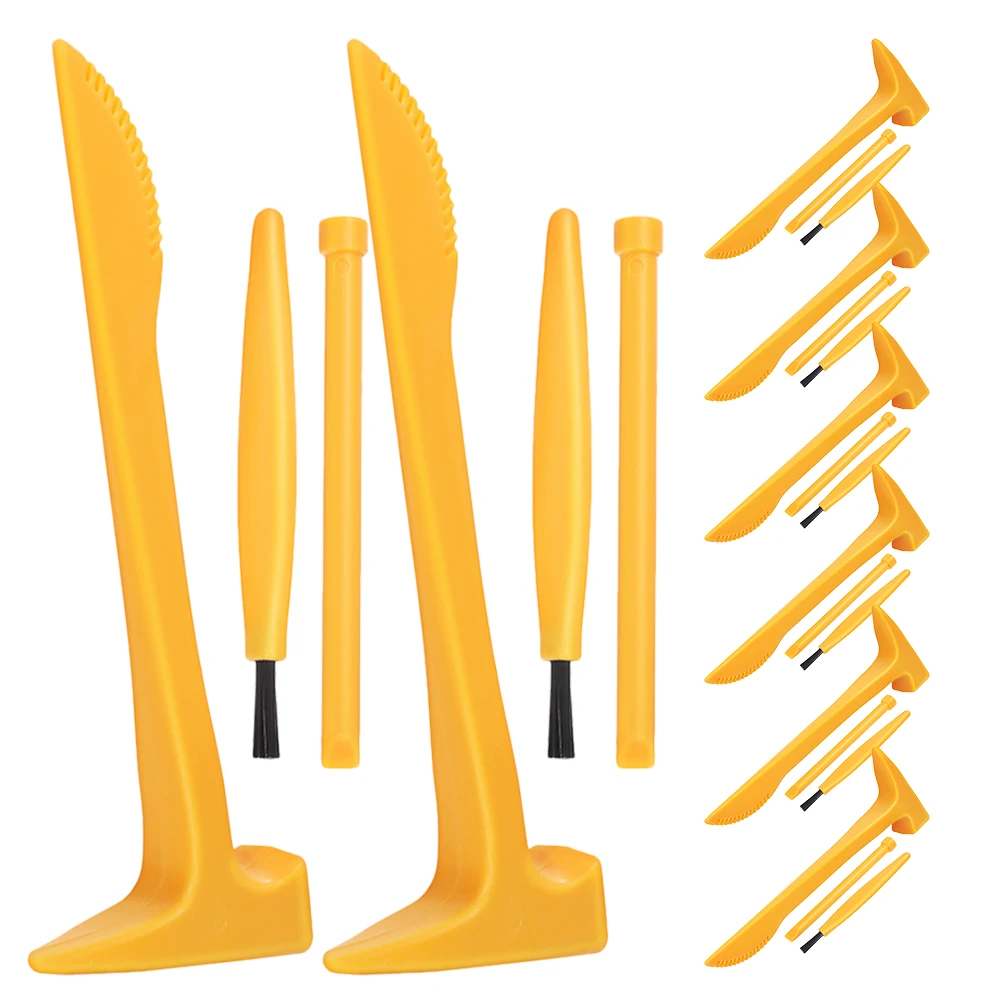 8 Sets Dig Kits Archaeological Excavation Tools Kids Digging Toys Orange Pvc Child