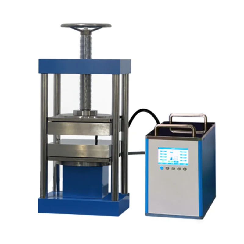 Laboratory Manual or Electric Double Flatbed Powder Heat Press Hot Hydraulic Pressing Machine with Wide Space Big Heated Plate