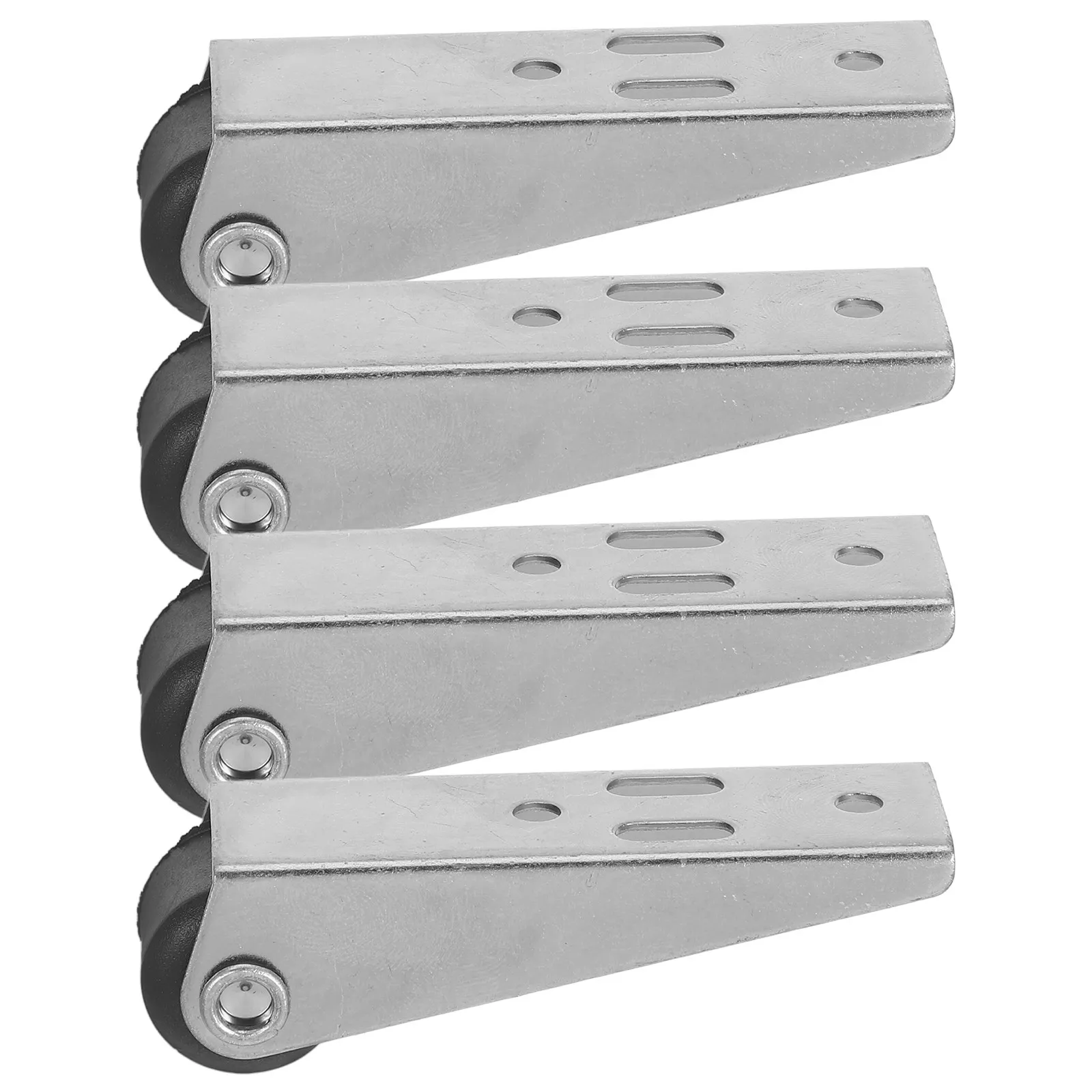4Pcs Premium Vertical Directional Sliding Door Pulley Roller for Garage Cabinet Wardrobe Closet Doors Smooth Low Noise High Load