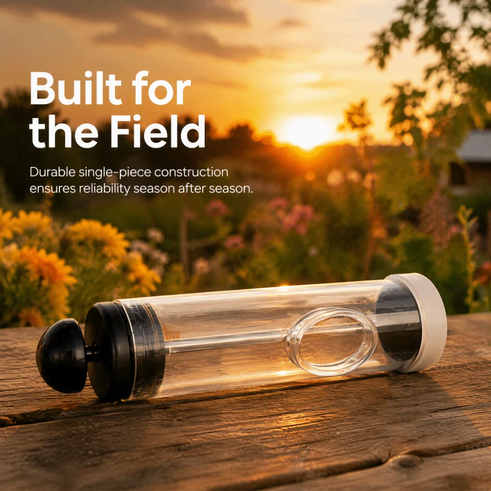 Lightweight Queen Bee Marking Tube Non-Toxic Corrosion-Resistant Queen Bee Rearing Bottle Small Size Plunger Design