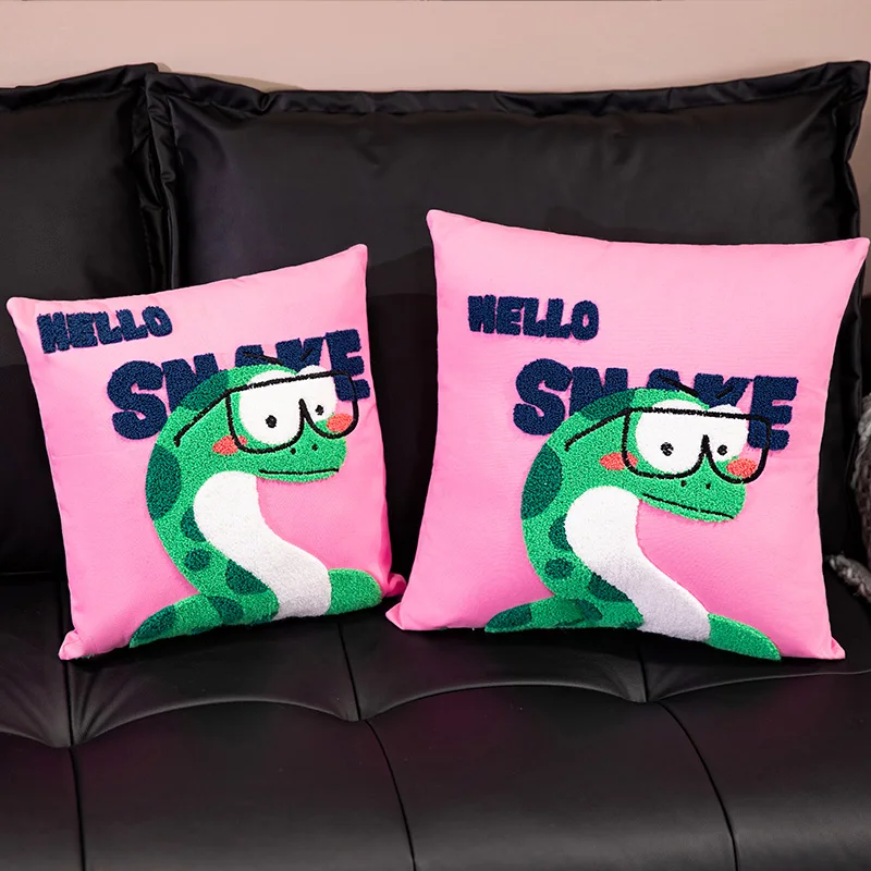 Zwierzęta Panda wąż lampart poduszka na sofę dekoracyjne poszewki na poduszki poduszki poszewki na poduszki 35cm/45cm do salonu, kanapy