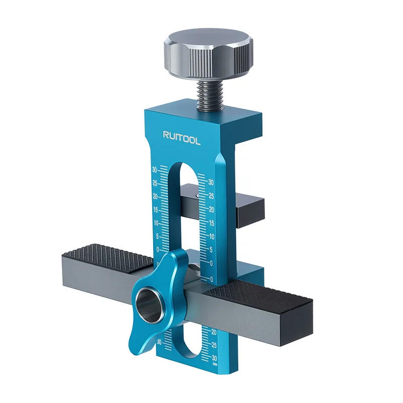 Cabinet Door Installation Assistant, Aluminum Alloy Clothing Cabinet Door Panel Drilling Quick Positioning Tool