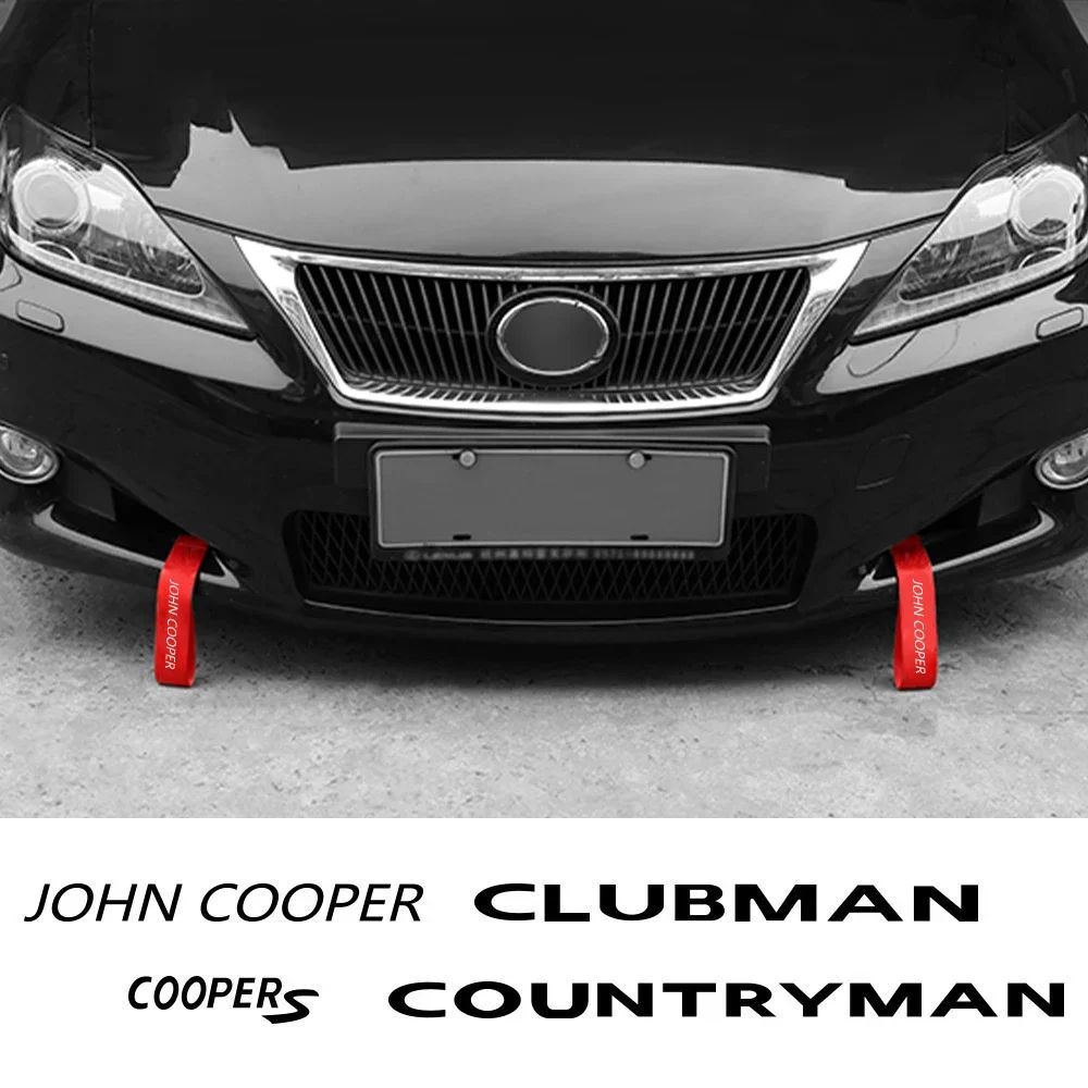 Car Trailer Tow Rope Strip Exterior Accessories For Mini John Cooper R56 F56 Countryman R60 F60 Clubman F54 R55 Coopers R50 F55