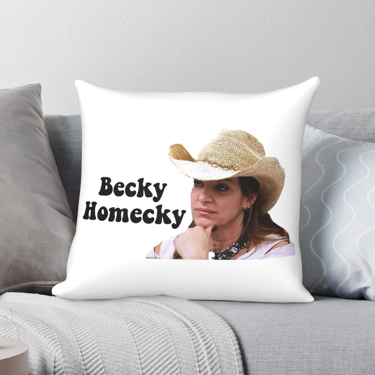 Becky Homecky Dance Moms Square Pillowcase Polyester Linen Velvet Pattern Zip Decorative Car Cushion Cover 18