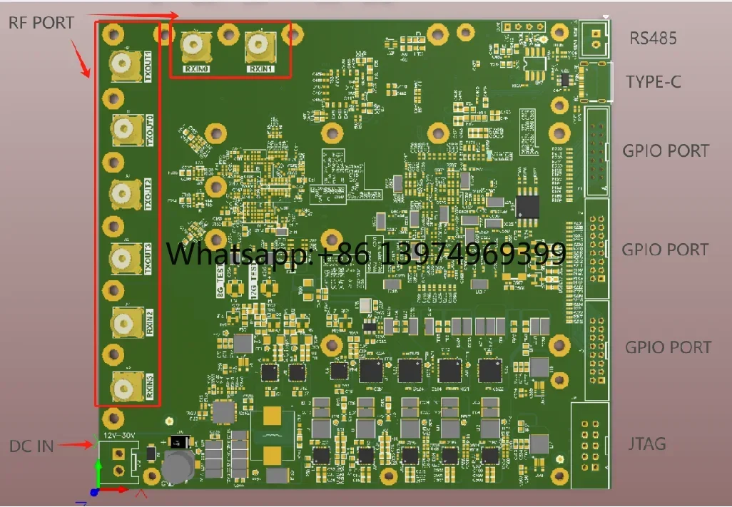 Latest SDR TR card specially used for signal repeater,amplifier, signal ing system and radio factory