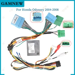 Car 16pin Wiring Harness Adapter Canbus Box Decoder Android Radio Power Cable For Honda Odyssey 2004-2008 HD08.11