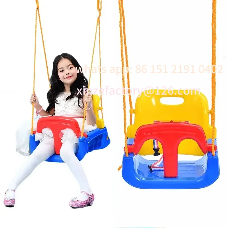 

Customizable Baby Hanging Chair Swing 3in1 Adjustable Rope High Quality Safety Indoor Outdoor Family Backyard Amusement Equipmen