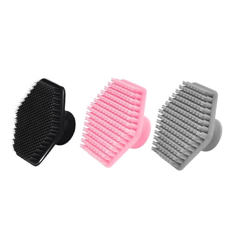 E1YE Silicone Face Scrubber Beard Scrubber Manual Facials Cleansing Exfoliating Brush