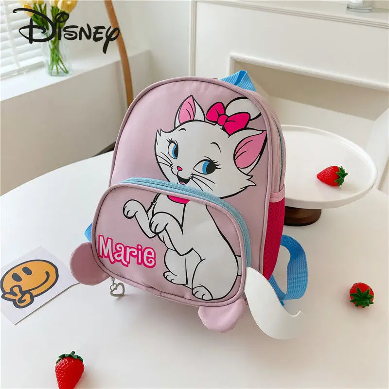 Disney 2023 New Girls' Backpack Fashion High Quality Lightweight Student Backpack Cartoon Cute Versatile Children's Backpack