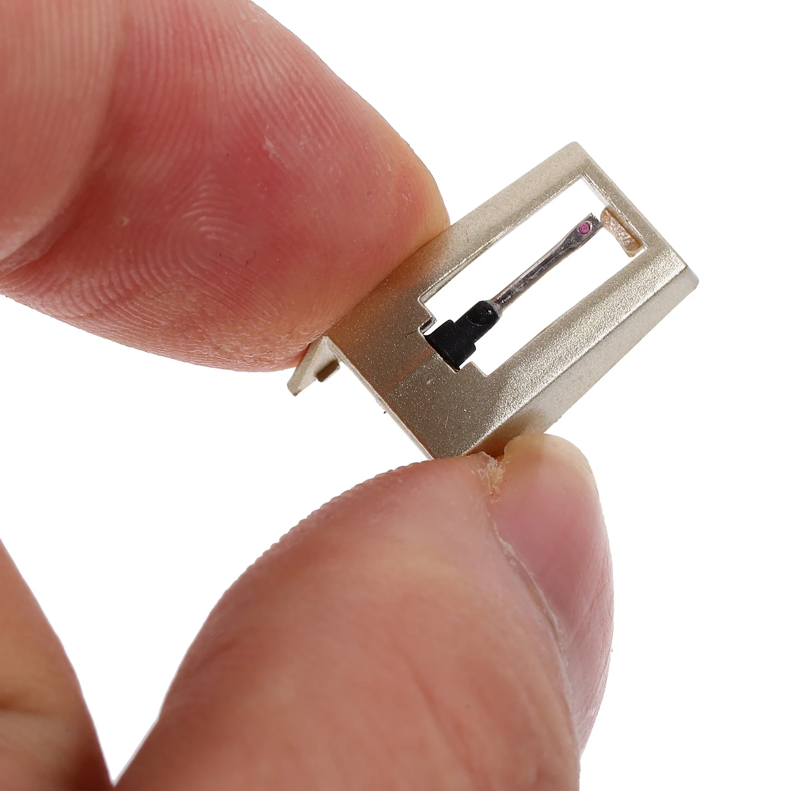 2 قطعة إبرة لاعب سبائك الألومنيوم ستايلس عالية الدقة الصوت هيكل متين توافق متعدد الاستخدامات