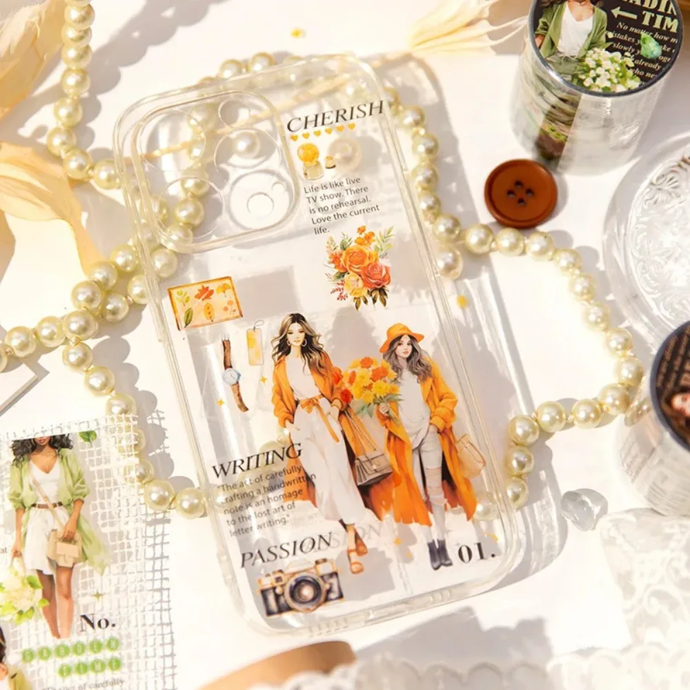 Mr. Paper 6 Style 200cm/ Roll PET Material American Retro Waterproof And Wear-Resistant Handbook Decorative Frame Material Stick