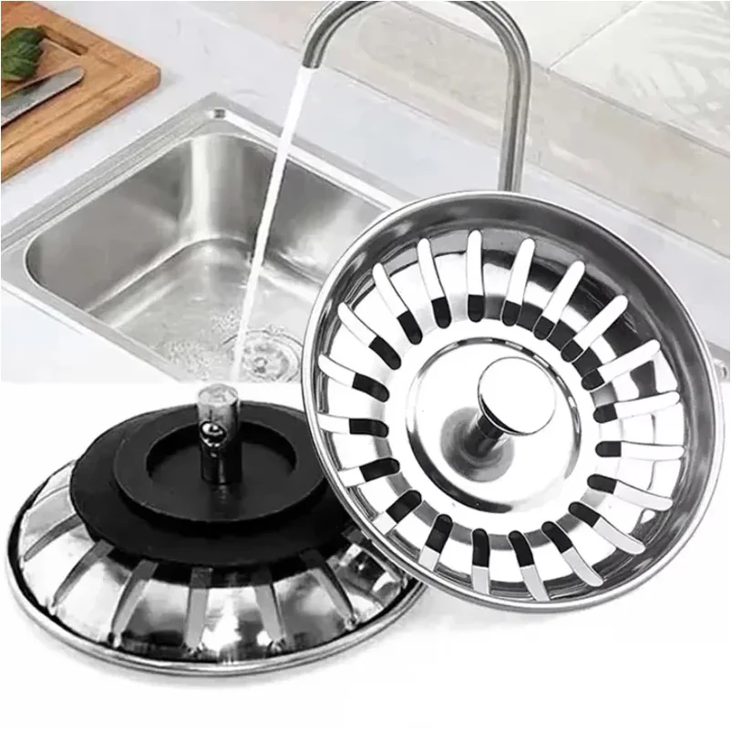 1pc/2pcs Kitchen Sink Strainer Stopper Waste Plug Sink Filter Filtre Sink Strainer Filter Floor Drain Kitchen Tools