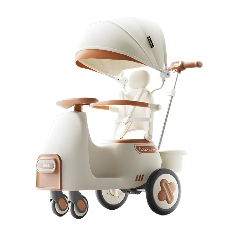 Children's rocking car multi-functional two-in-one anti-rollover baby walking artifact baby stroller