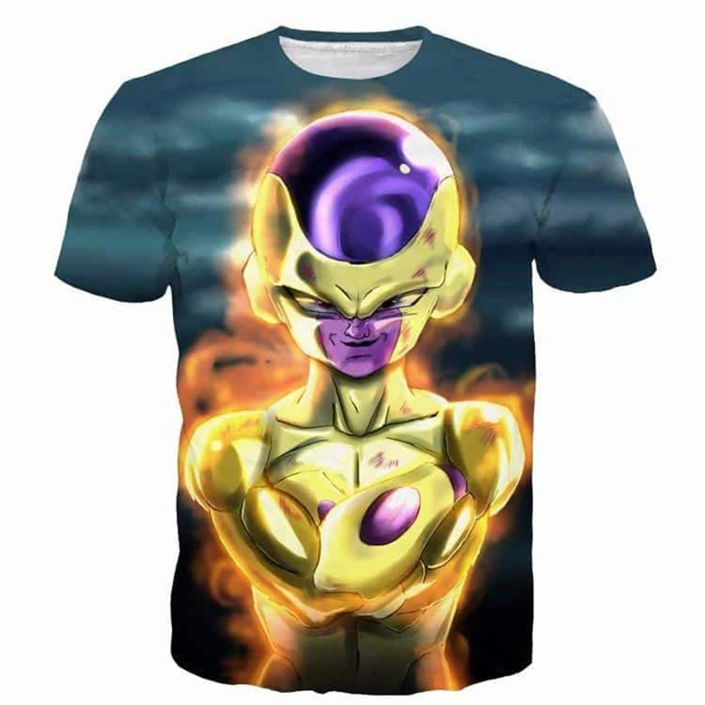 

Japanese Anime Dragon Ball Z Print Golden Frieza Goruden Furiza Ultimate Evolution 3D T-Shirt Kids Adults Cosplay Tops Clothing