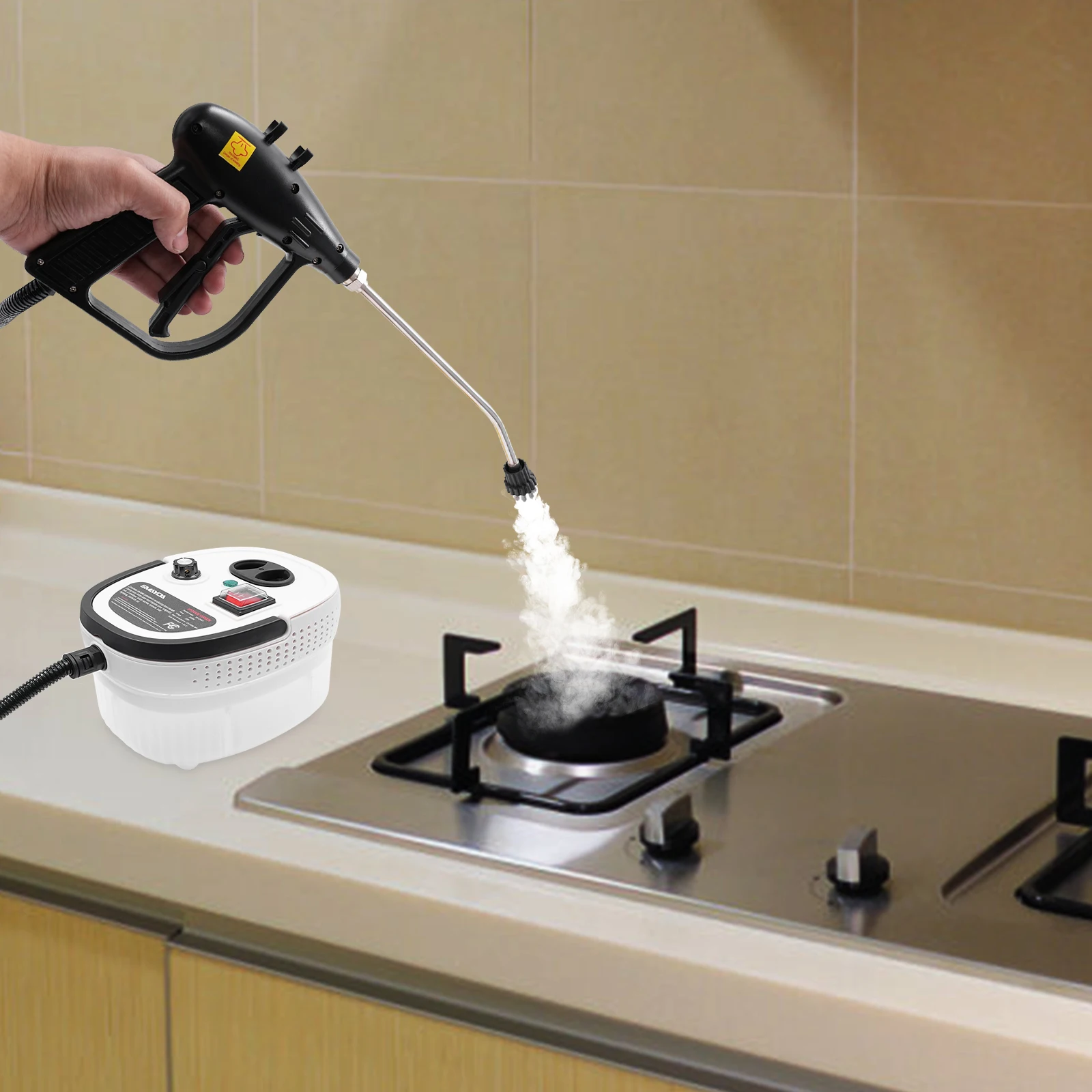Steam Cleaning Machine High Pressure Steam Cleaner 2500W 1.2L Multipurpose Steam Cleaning Machine 110V