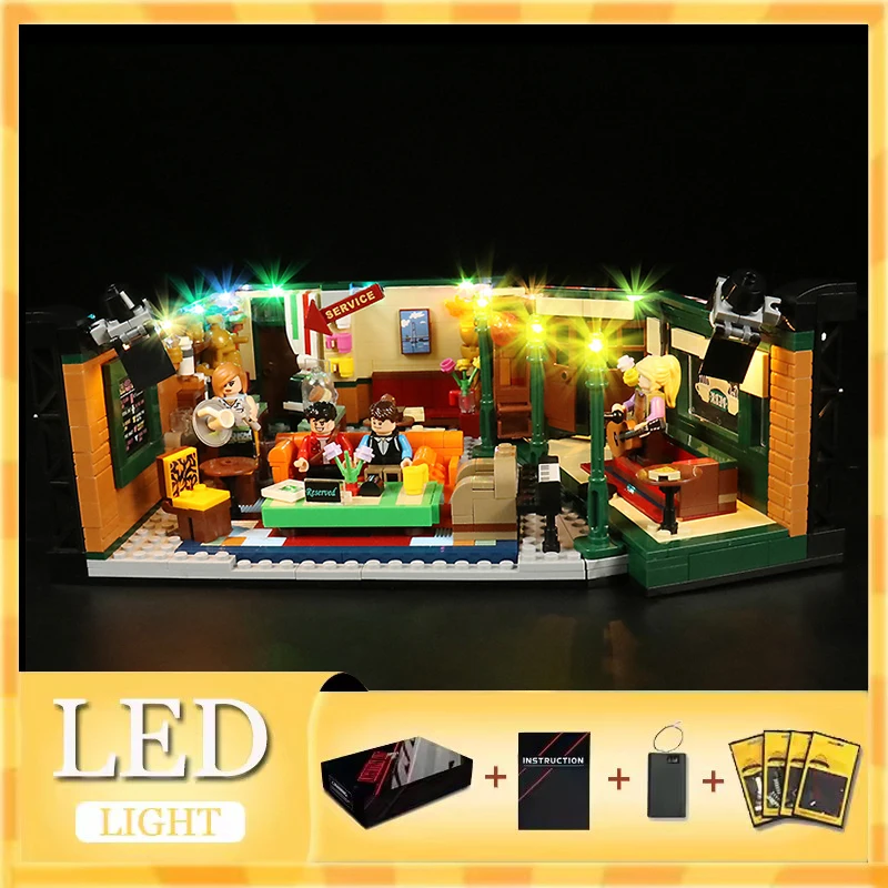 

Комплект светодиодных фонарей «сделай сам» для LEGO 21319 Friends Central Perk (только светодиодный светильник, без модели блоков)