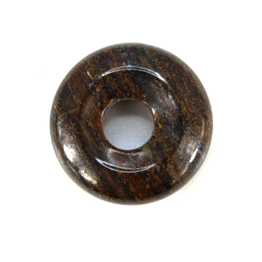 20mm Donut Round Crystal Stone Pendants For Women Jewelry DIY Natural Rose Quartz Labradorite Lucky Coin Pendant Necklace Making