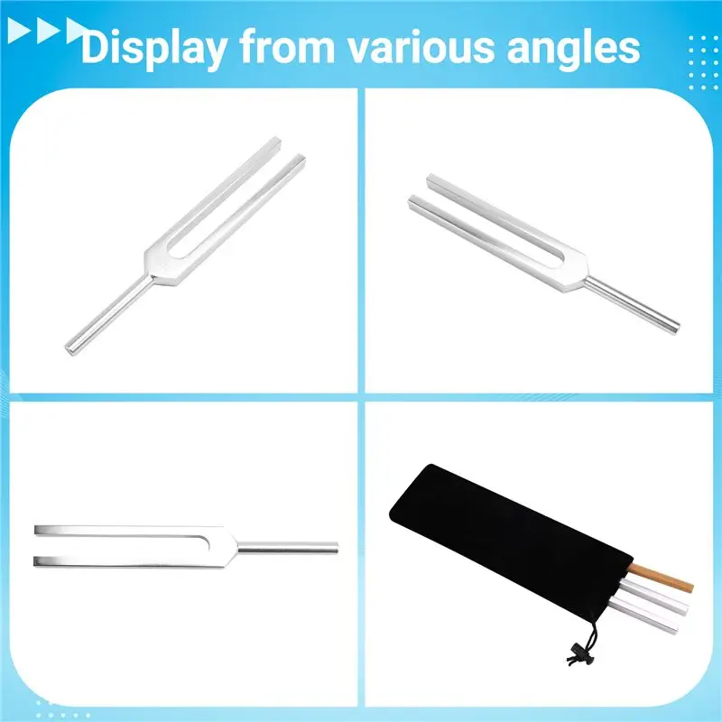 A89E-432Hz Tuning Fork For Healing Mental Relaxing Chakra Strengthen Stress Relieve,Aluminum Alloy Tuning Fork