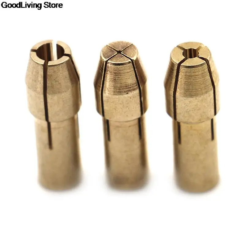 10Pcs Mini Drill Chucks Adapter 0.5mm-3.2mm Dremel Mini Drill Chucks Chuck Adapter Micro Collet Brass For Power Rotary Tool