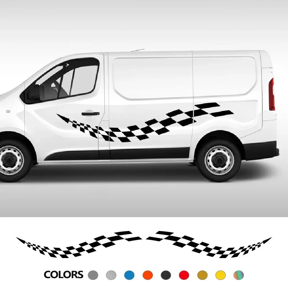 Van Both Side Stickers For Fiat Talento Auto Tuning Accessories Camper Car Custom DIY Racing Sport Decor Graphics Vinyl Decals