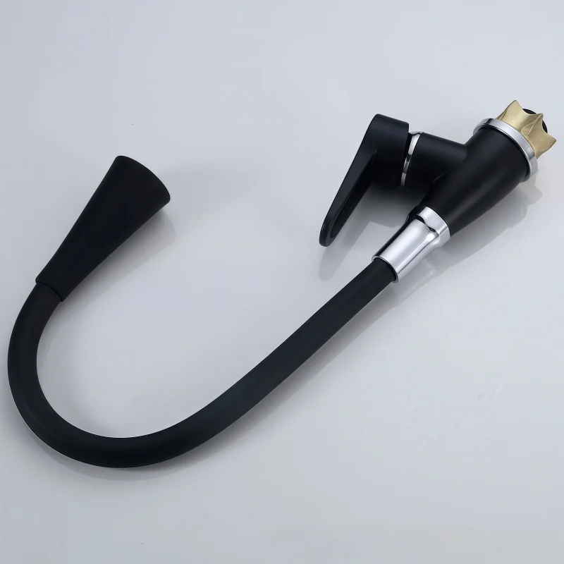 Kitchen Faucet Hot and Cold Colorful Universal Silicone Rubber Hose Spray Two-Mode Sink Faucet