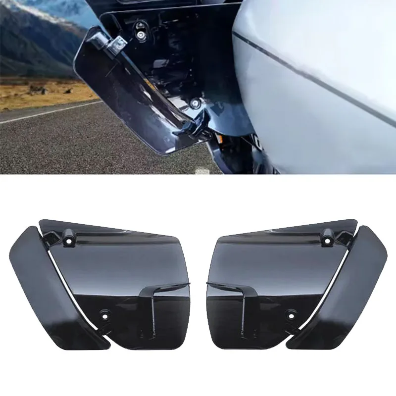 

Motorcycle Side Wind Air Deflector Suitable Adjustable Lower Windshield For Harley Road Gliding 2024-2025 Models