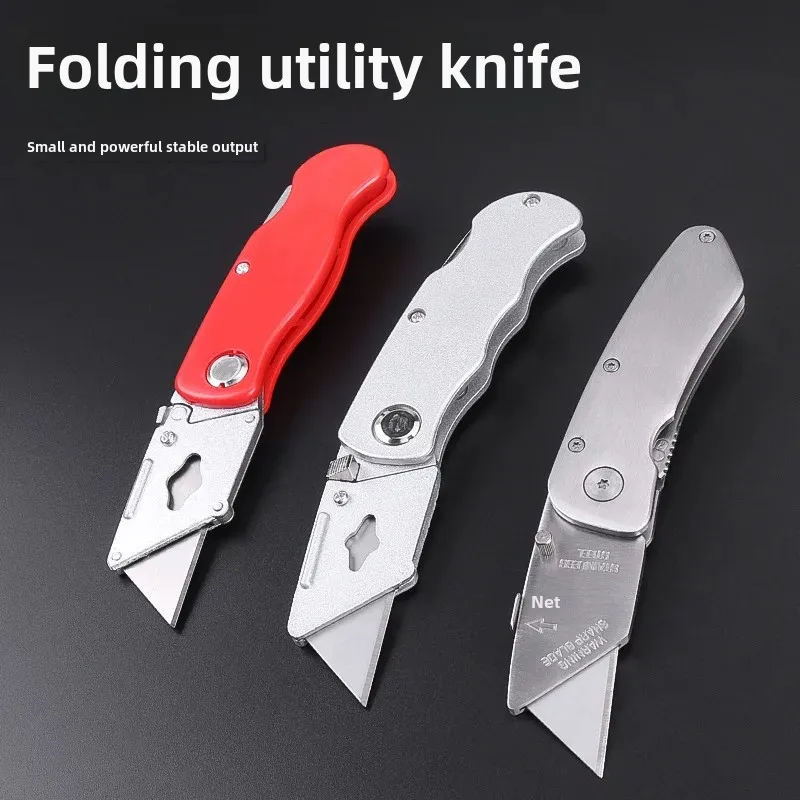 Heavy-duty Utility Knife Foldableing Large Paper Knife Box Opener Express Cutter Tool Holder Industrial Wallpaper Knife