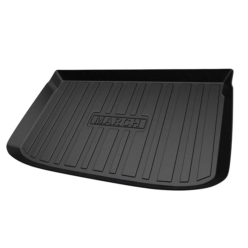EALEN For Nissan March K13 2009 2010 2011 2012 2013 2014 2015 2016 Car Anti-slip mat Accessories 1Set Car Cargo rear trunk mat