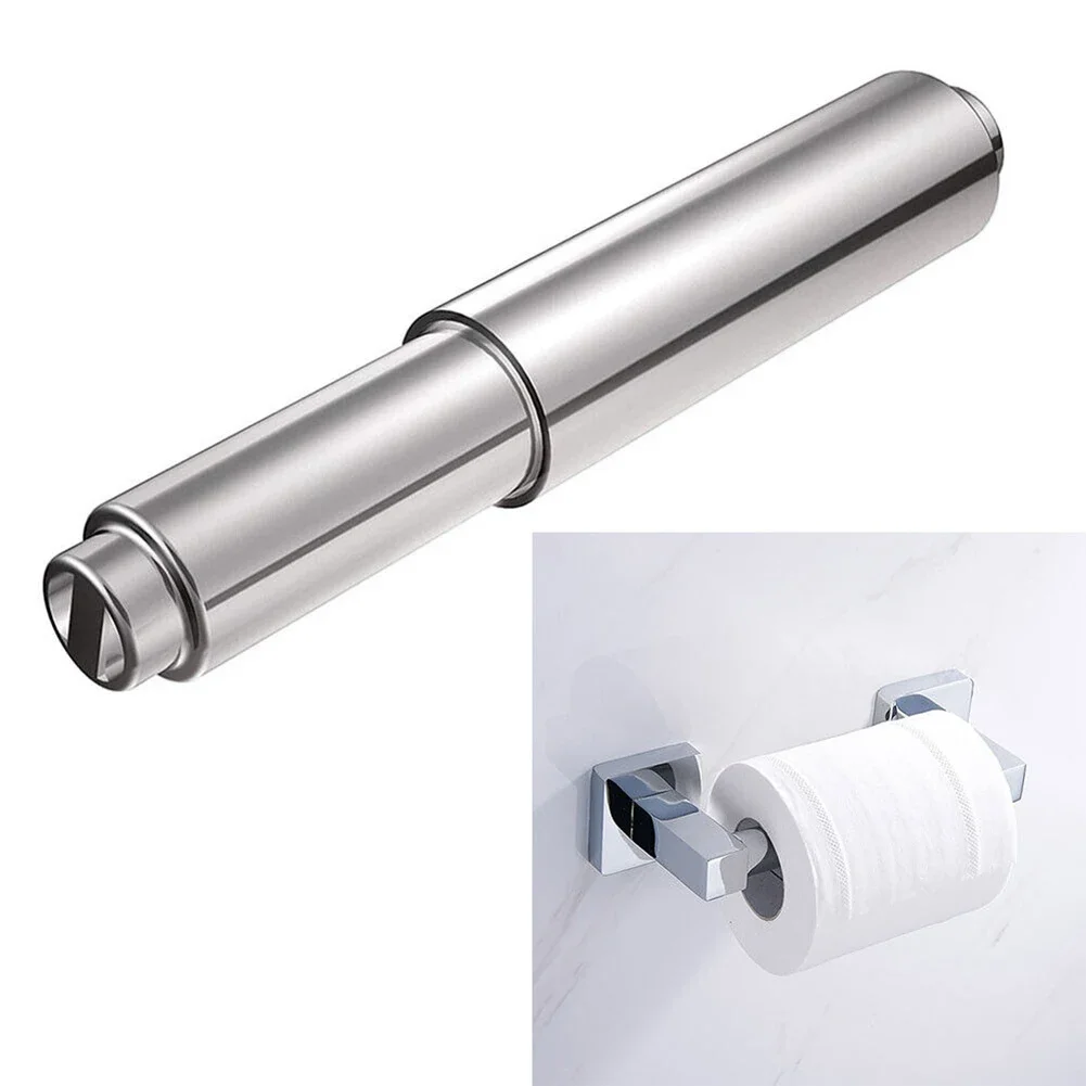 Tissue Paper Stand Toilet Paper Roller Toilet Roll Holder Paper Roll Insert Bathroom Storage Lightweight Plated