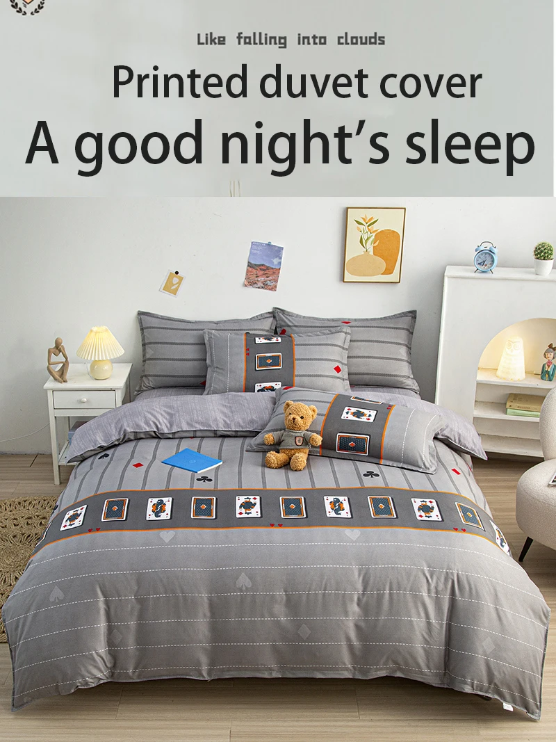 Boho Minimalistischer Stil Bettbezug 150x200 AB Doppelseitiger Quilt-Bezug Queen King Size Bettdeckenbezüge Bettwäsche-Set für Erwachsene – Detail 3