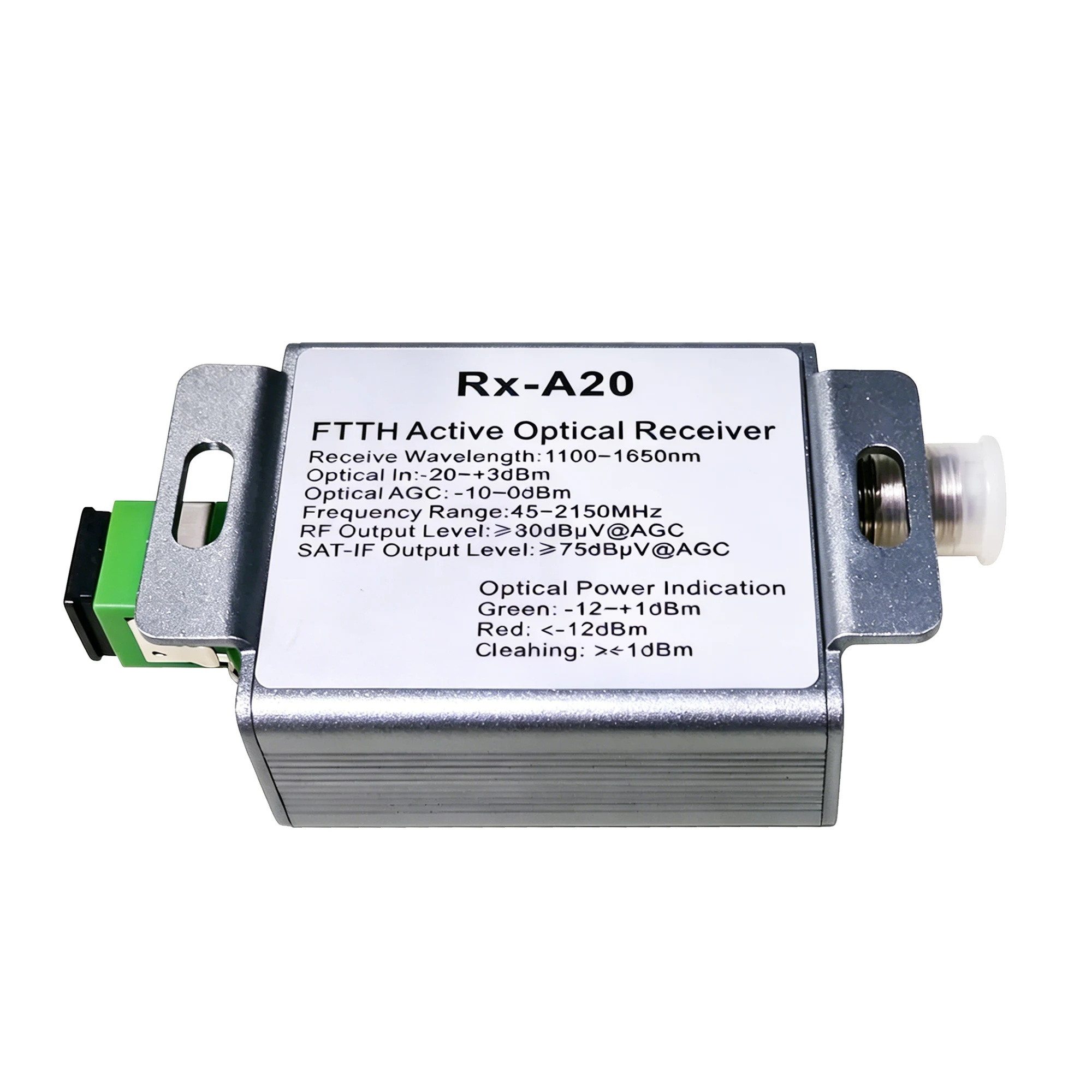 1550nm optical receiver Active FTTH Fibre Optic Receiver, Fibre to RF, Satellite Cable TV receiver
