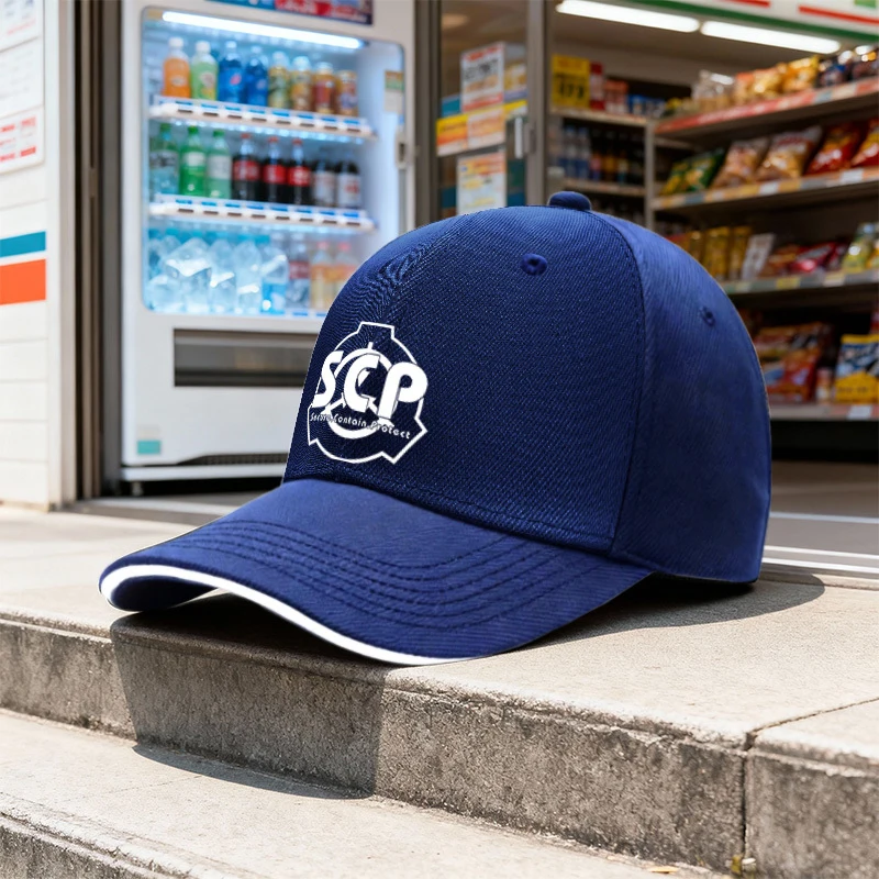 SCP Logo Pattern Unisex Baseball Cap – Sandwich Sports Hat for Daily Wear & Travel Gift