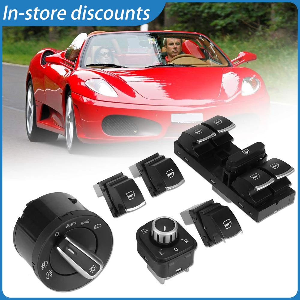 Premium Car Headlight & Power Window Control Switch, Easy Install Direct  OEM 5ND959855 5ND959565B 5ND959857 5ND941431A