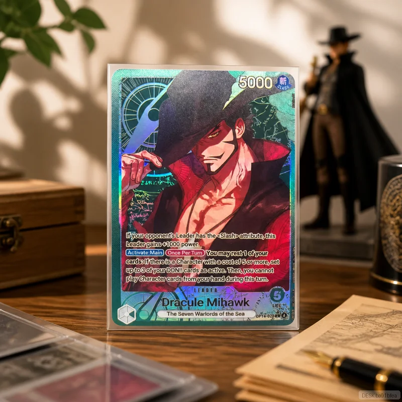 Dracule Mihawk OP14-020 en DIY OPCG Collection Cards Self Made Single Card Classic Game Anime Card Gift Toy 5PCS 10PCS Set