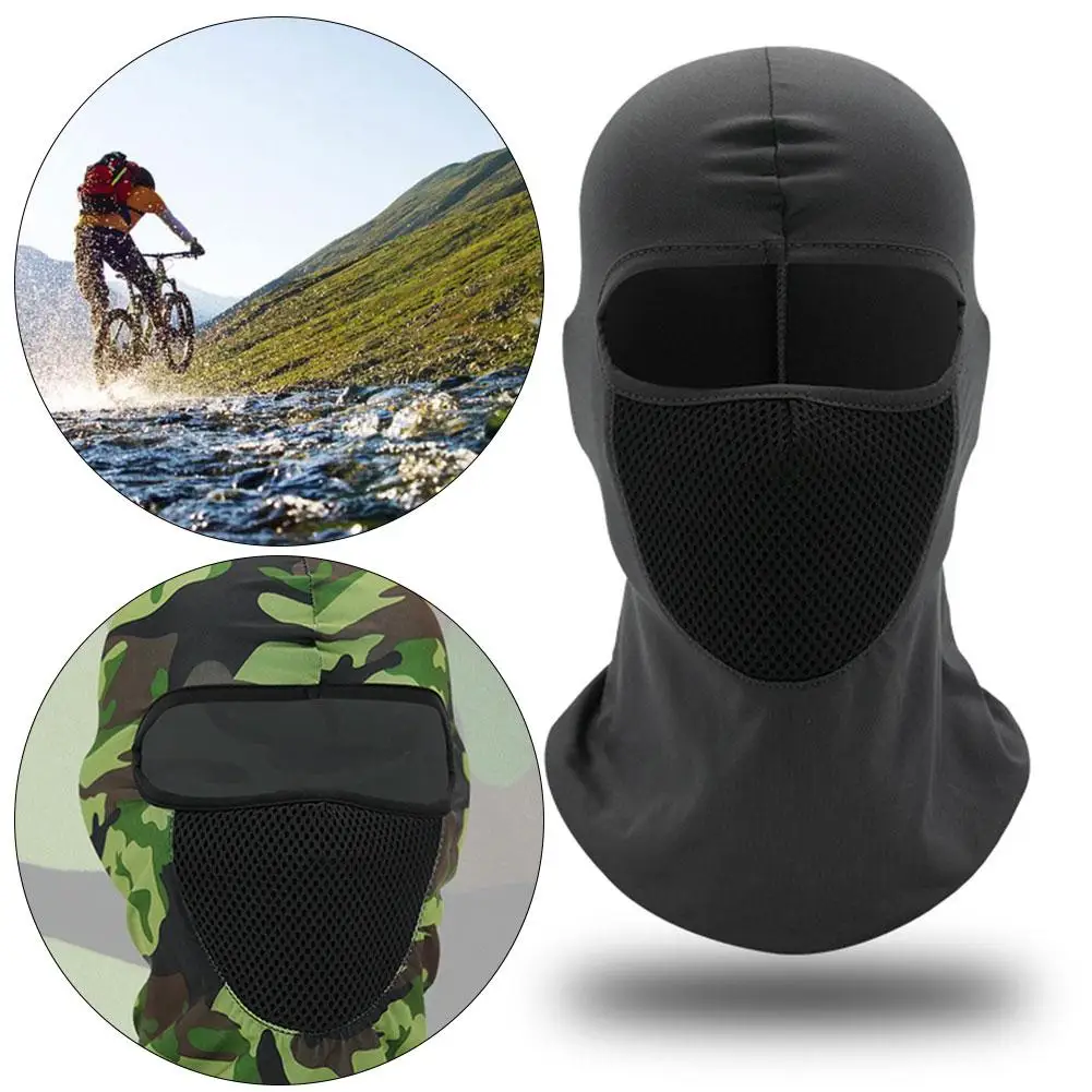 Balaclava Face Mask Summer Cooling Neck Gaiter Hiking Motorcycle Hood Protection Scarves Helmet Men Sun Cycling P9X7