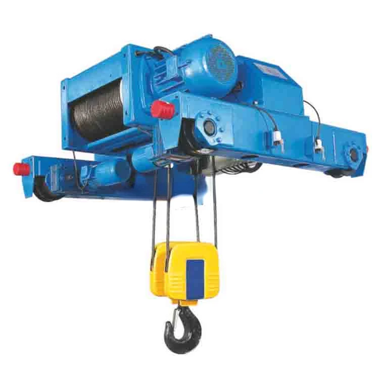 10 ton double girder rail electric wire rope hoist with electric traveling trolley