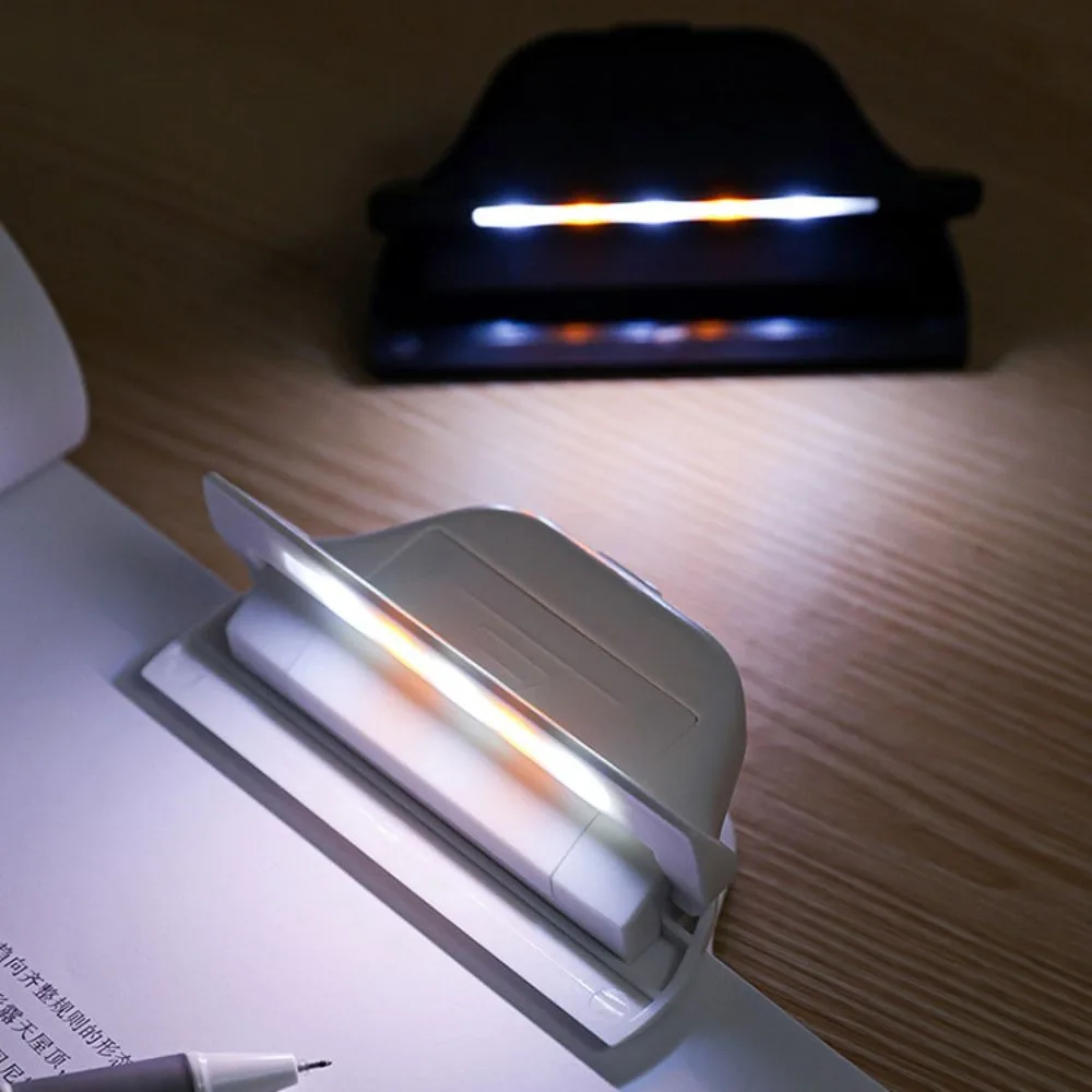 2-in-1 LED Bookmark Reading Light Dual Color Temperature Portable Mini Reading Lamp Eye-Caring Eye Protection Book Clip Lamp