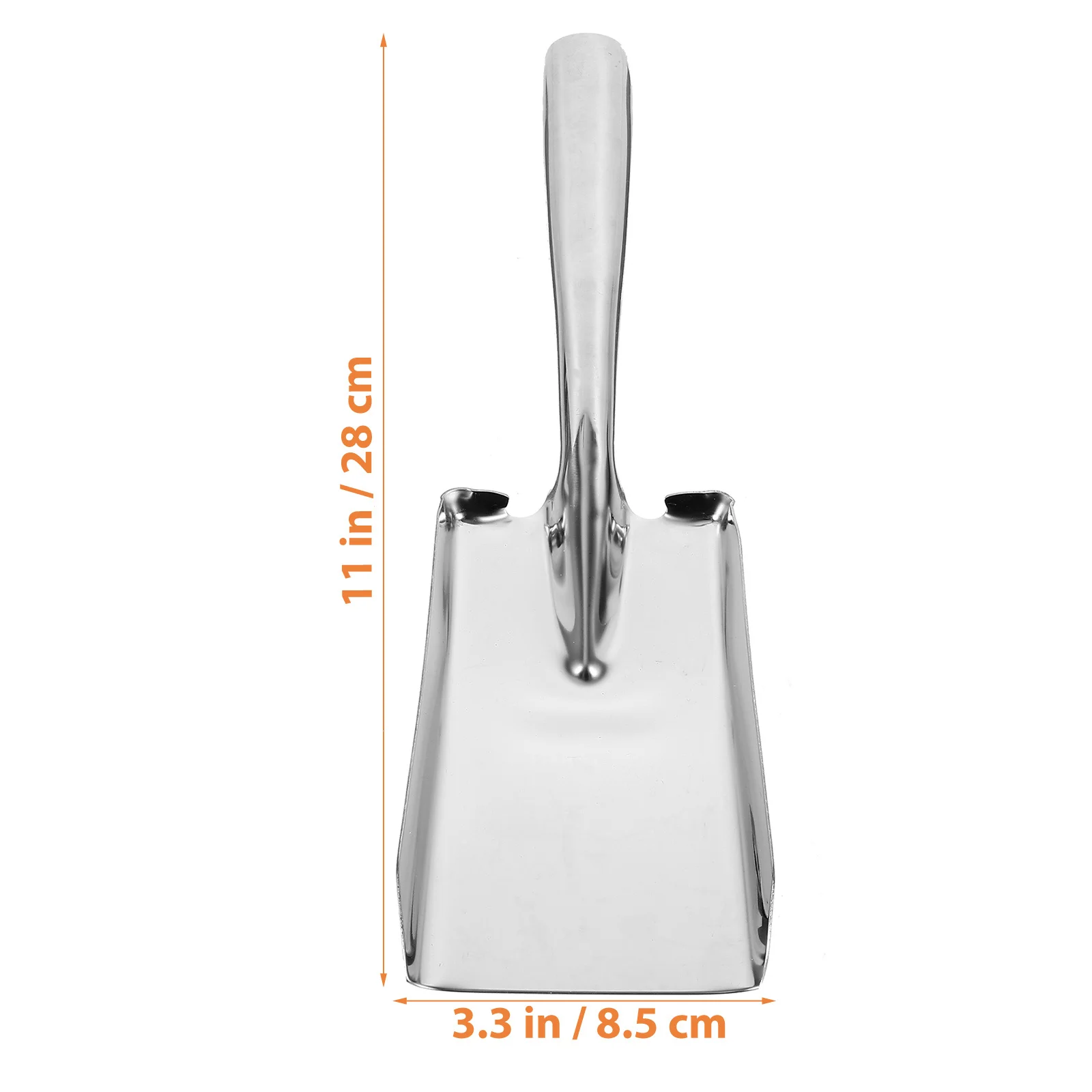 Thickened Stainless Shovel for Home Garden Use Strong Hardness One-Piece Design Ideal for Soil Loosening Cultivating and Camping