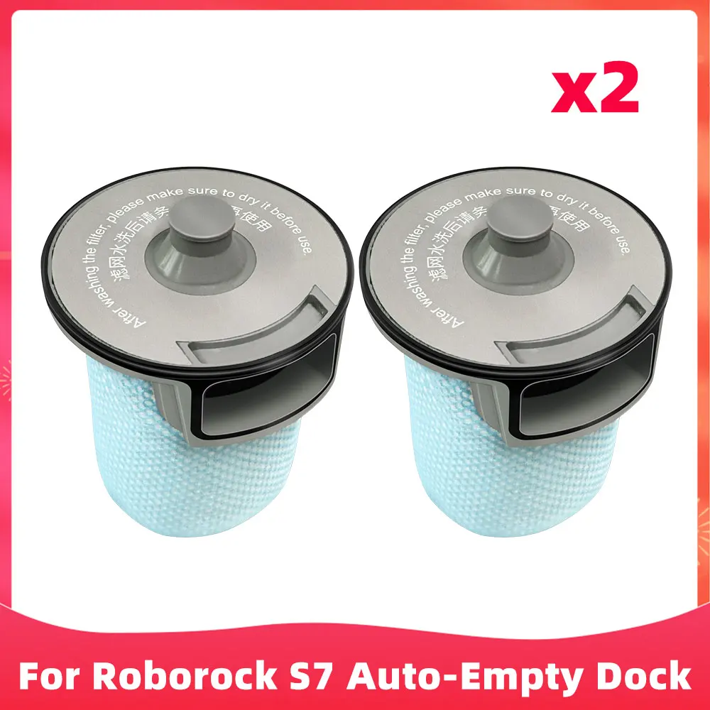 Compatible For Xiaomi Roborock T7S Plus S7 Auto-Empty Dock Front Filter Replacement Parts RockDock Robot Vacuums Accessories