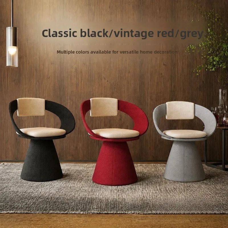 Italian Irregular Shape Swivel Leisure Chair Designer Elegant Style Living Room Hotel Round Artistic Nordic Chair for Homestay