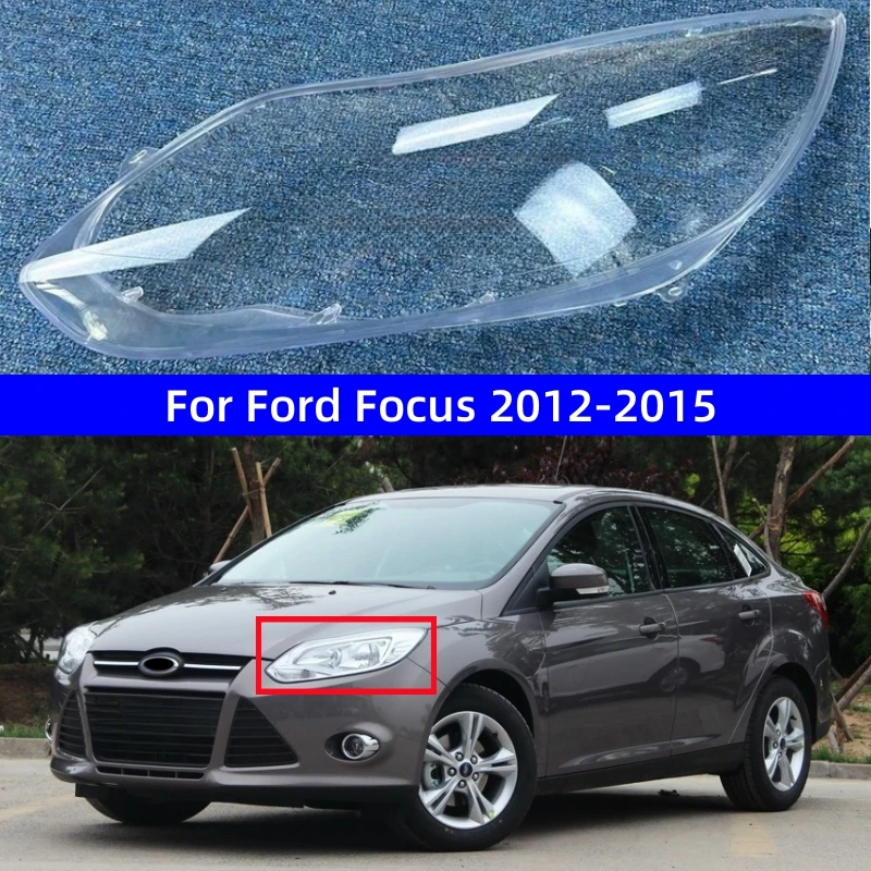 

For Ford Focus 2012 2013 2014 2015 Automotive Accessories Replace A Transparent PC Lights Shell Front Headlight Glass