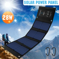 28/21/14W Foldable Solar Panel Portable Solar Panels Charger USB 6V DC Full time Power Solar Panel Mobile Power Supply