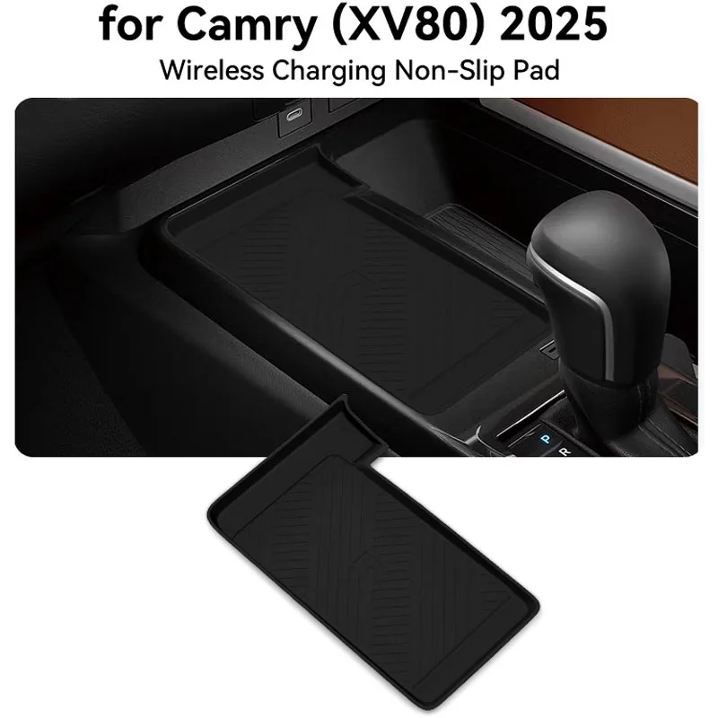 FIt For Toyota Camry XV80 2025 Dashboard Wireless Charger Silicone Shockproof Dust Cover Center Console Interior Accessories New
