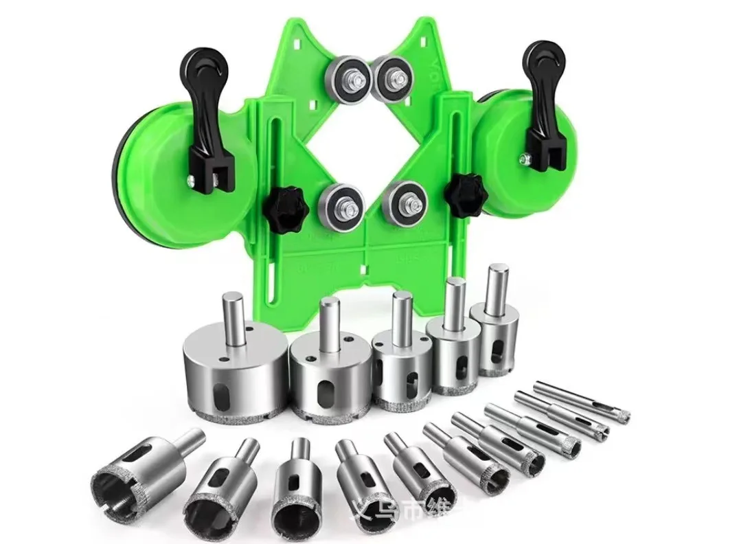 Positioner แก้วเจาะกระเบื้องแก้วหินอ่อนเจาะผู้ให้บริการเจาะ Positioner Chamferer กระเบื้อง