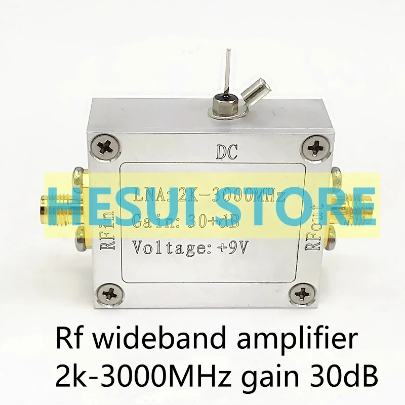 1PCS Rf broadband amplifier Low noise amplifier LNA (2K-3000MHz gain 32dB)