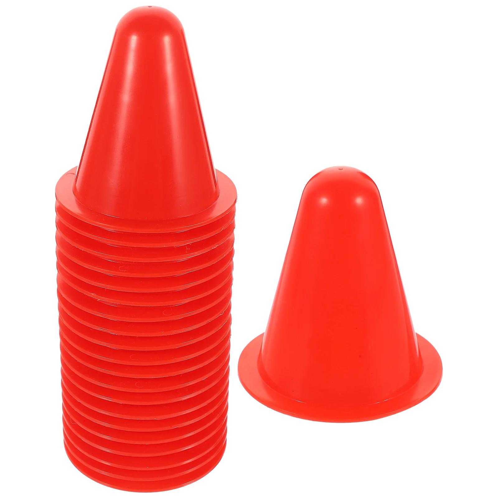 

20pcs Roller Skating Cones Pile Cup Road Blocks Sports Agility Training Cones