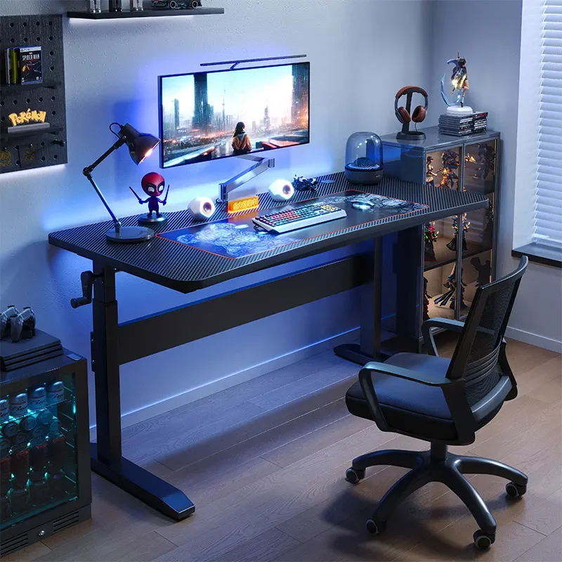 Lifting Computer Desk Desktop Esports Gaming Table Home Bedroom Student Desk Live Streaming Host Workbench
